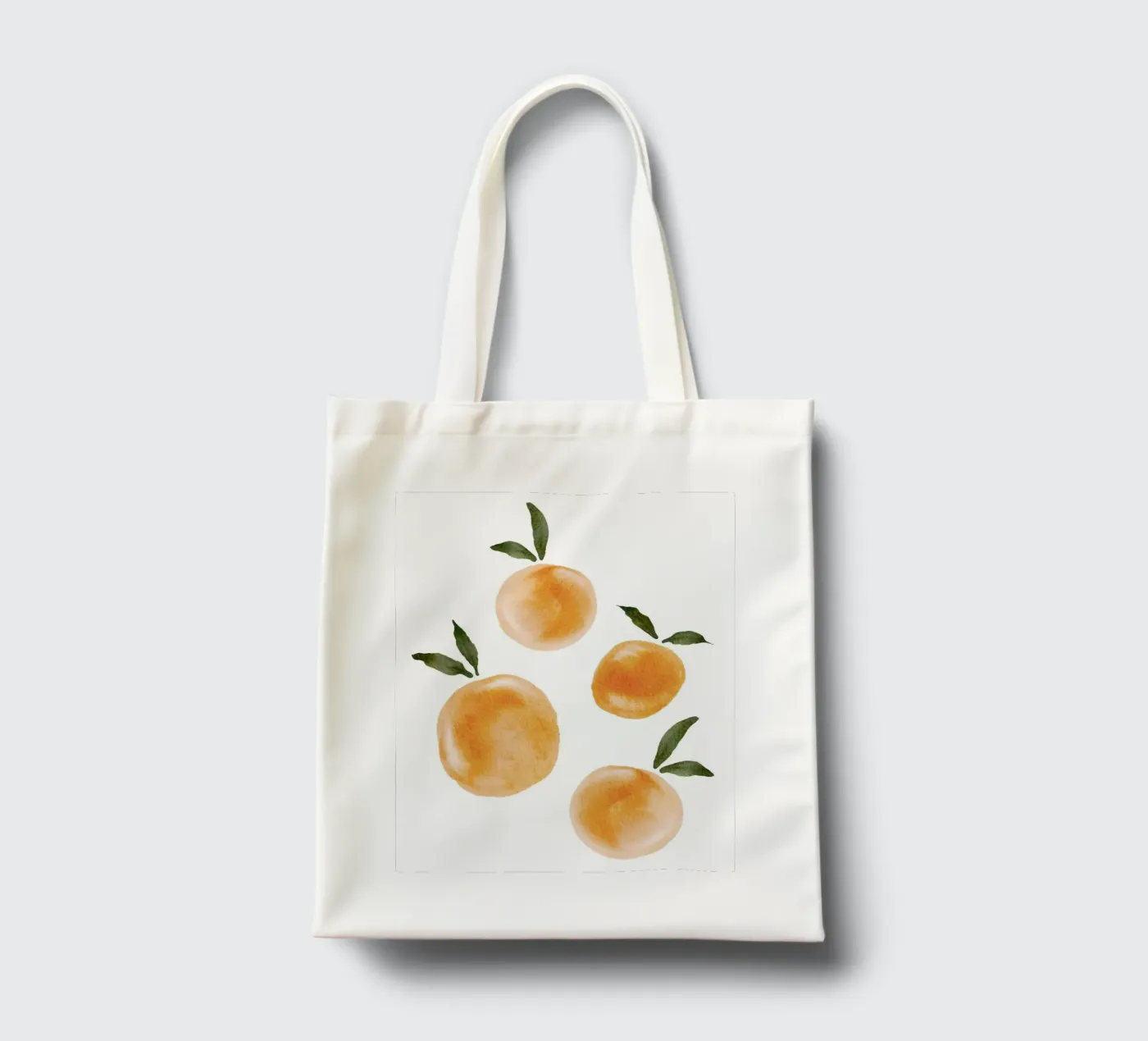 Oranges Pattern Jutebeutel von Melloi Art Print