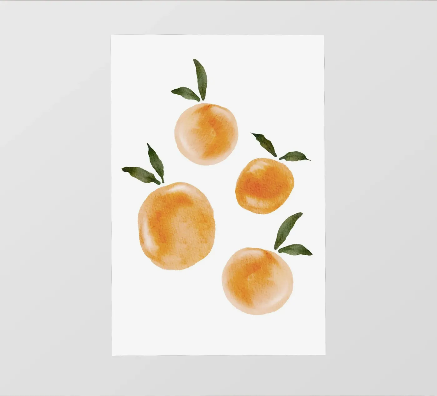 Orange pattern backlit folie van Melloi Art Print