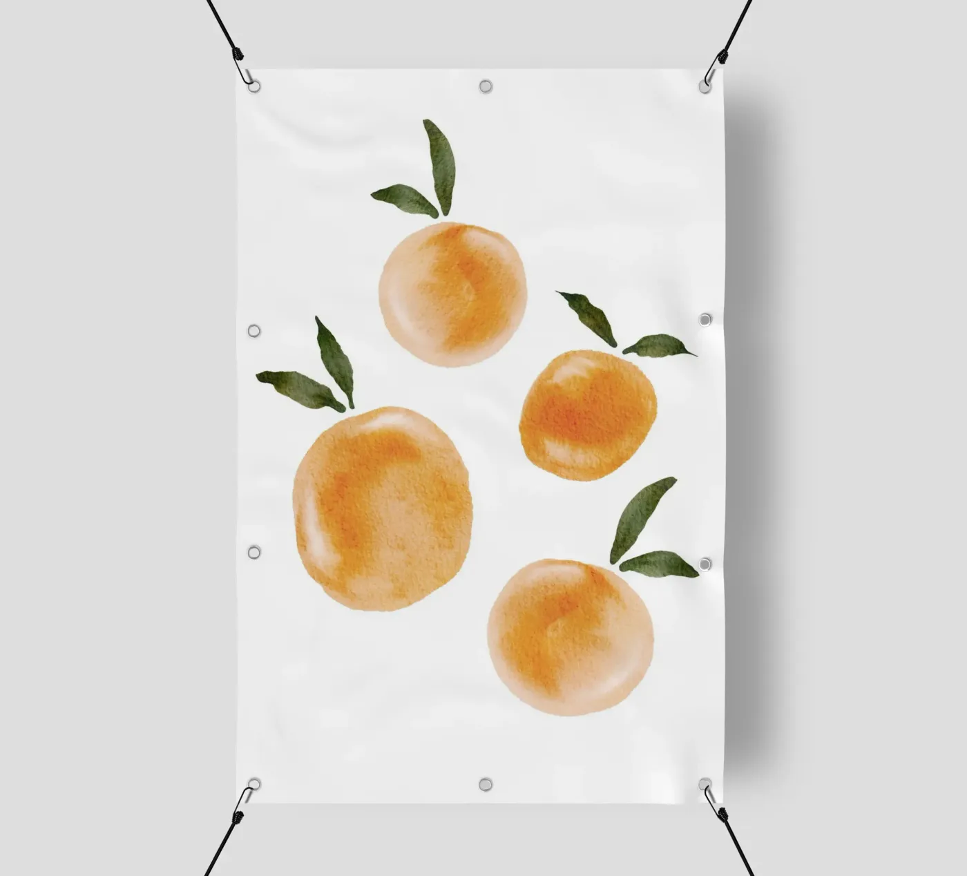 Oranges Pattern PVC Plane von Melloi Art Print