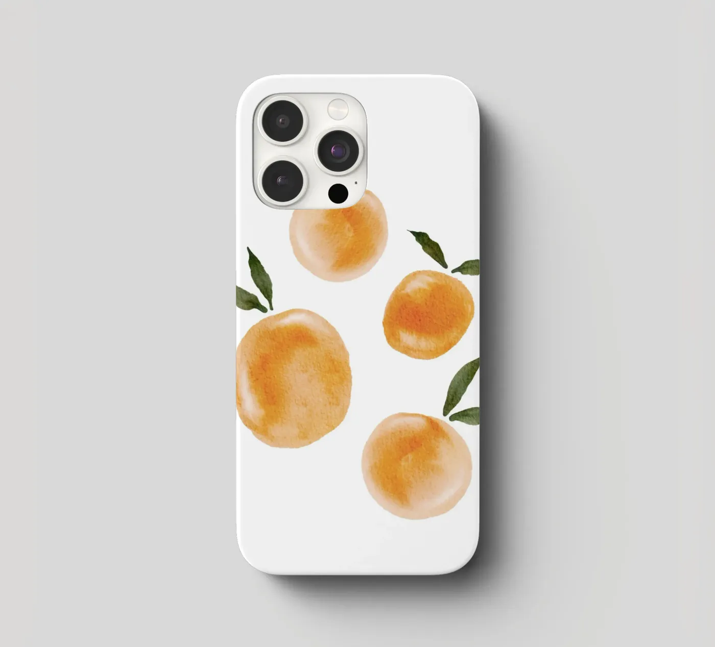 Orange pattern iphone case by Melloi Art Print