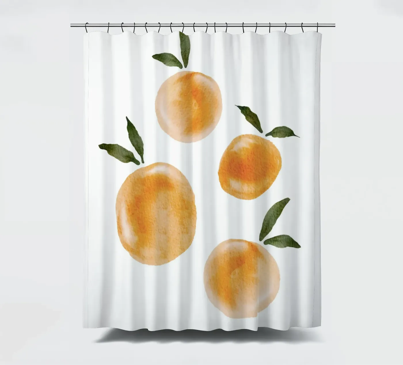 Orange pattern shower curtain by Melloi Art Print