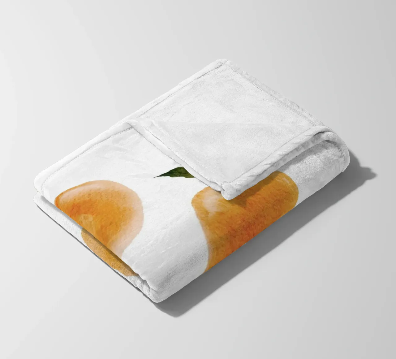 Oranges Pattern Fleecedecke von Melloi Art Print