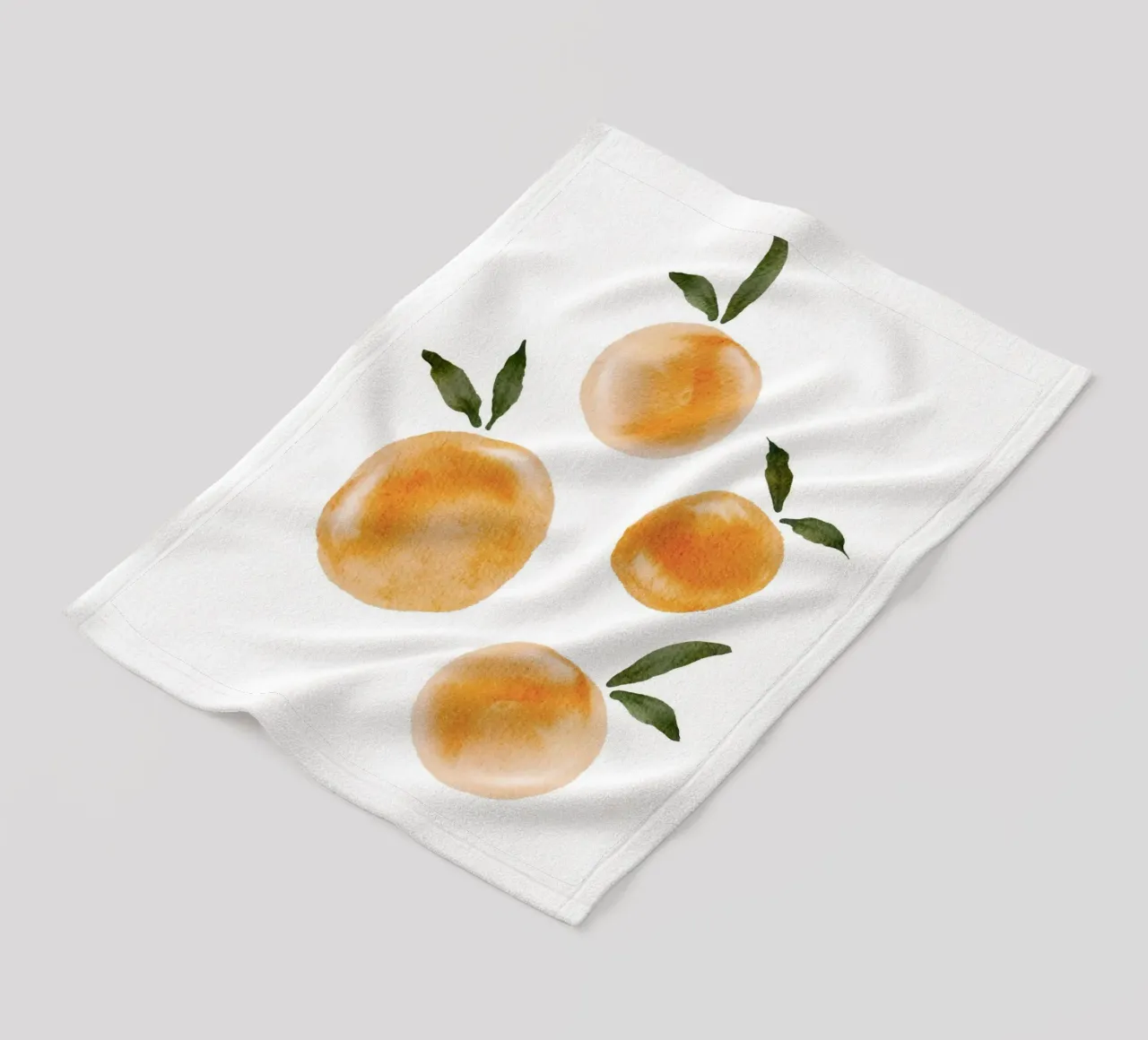 Oranges Pattern Fleecedecke von Melloi Art Print