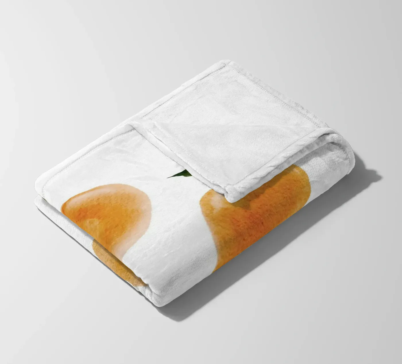 Orange pattern Fleecedecke von Melloi Art Print