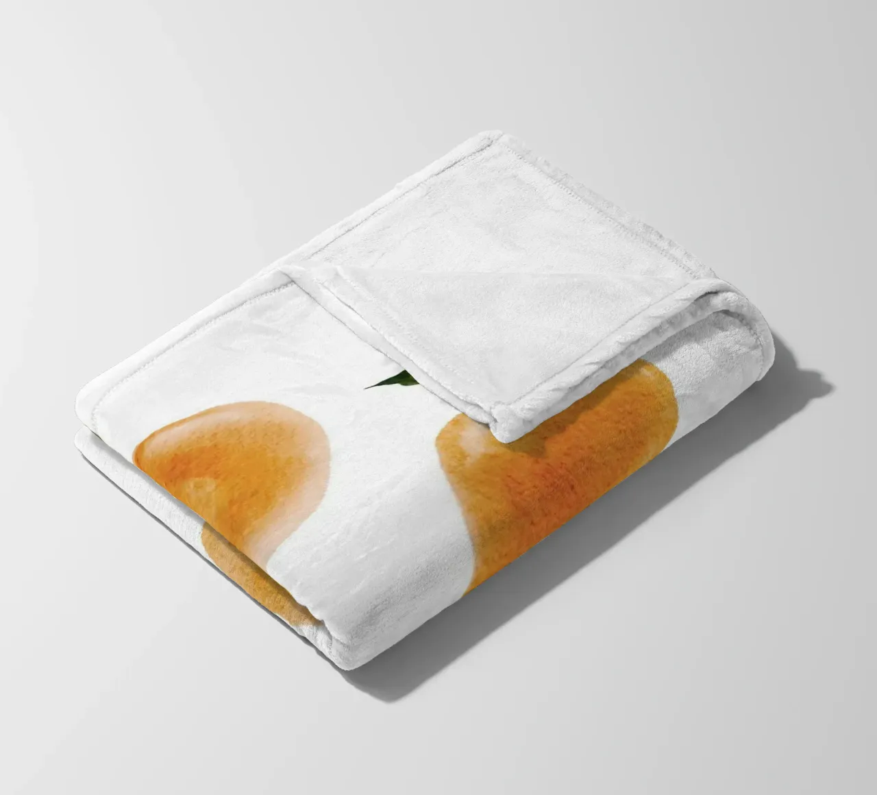 Oranges Pattern Fleecedecke von Melloi Art Print