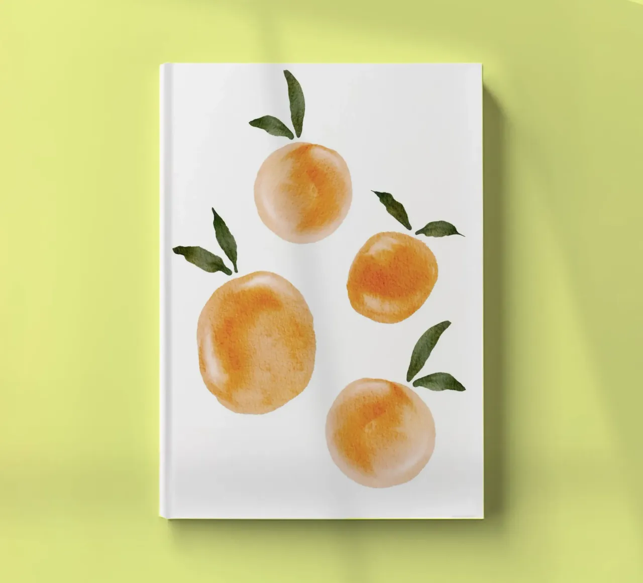 Orange pattern notebook by Melloi Art Print