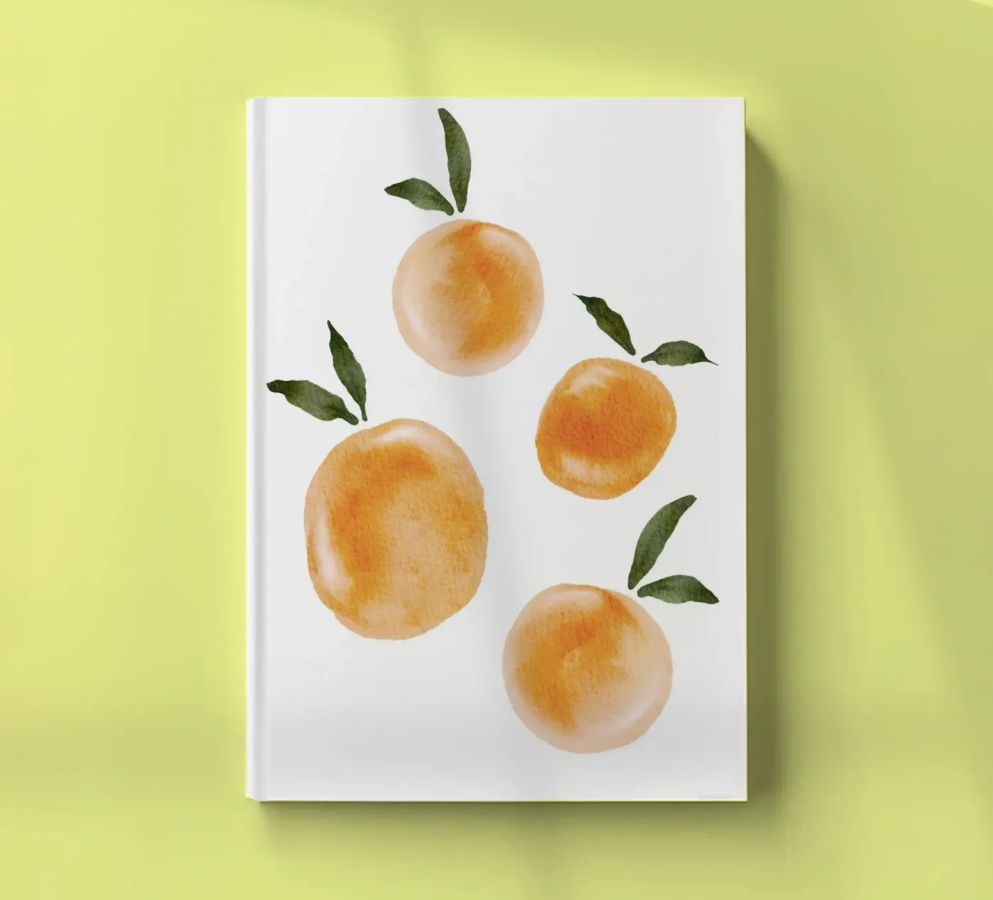 Orange pattern notebook by Melloi Art Print