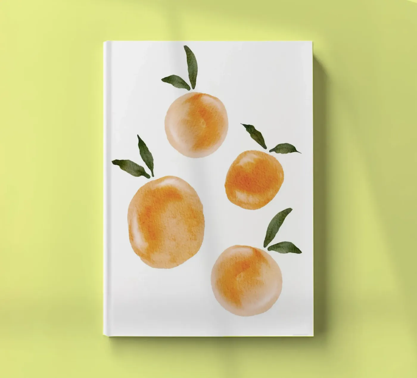 Orange pattern notitieboek van Melloi Art Print