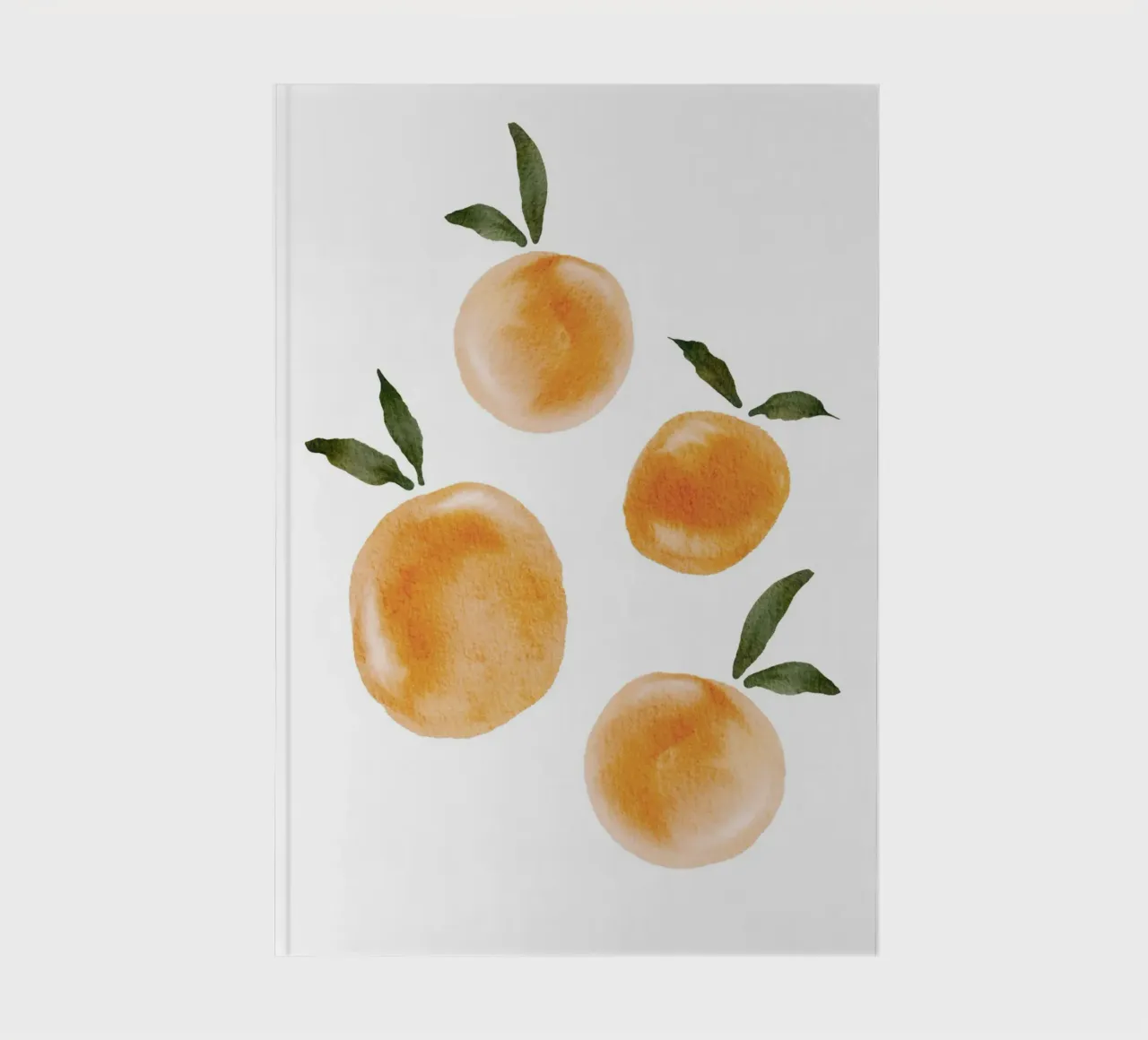 Orange pattern notebook by Melloi Art Print