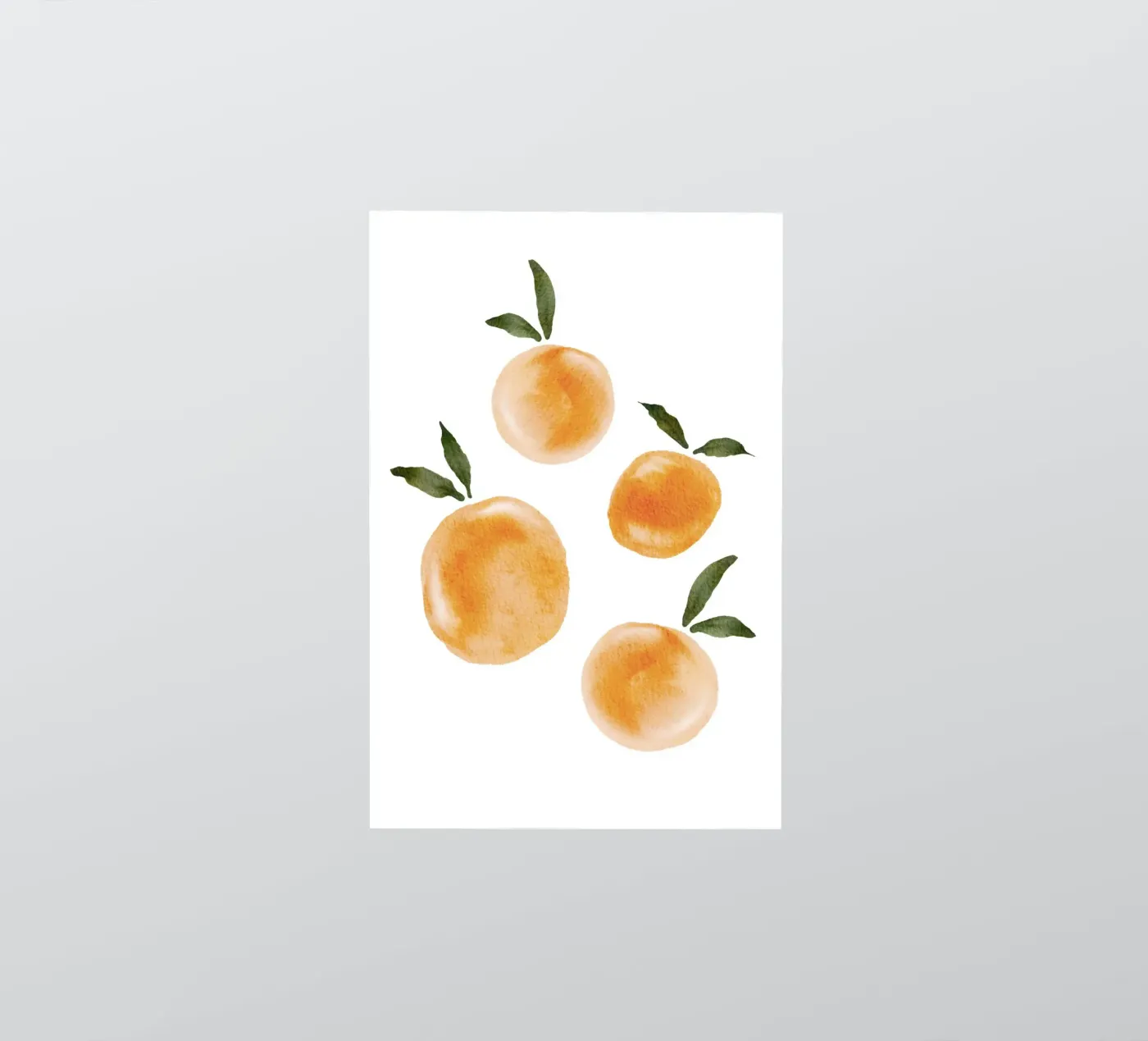 Orange pattern sticker by Melloi Art Print