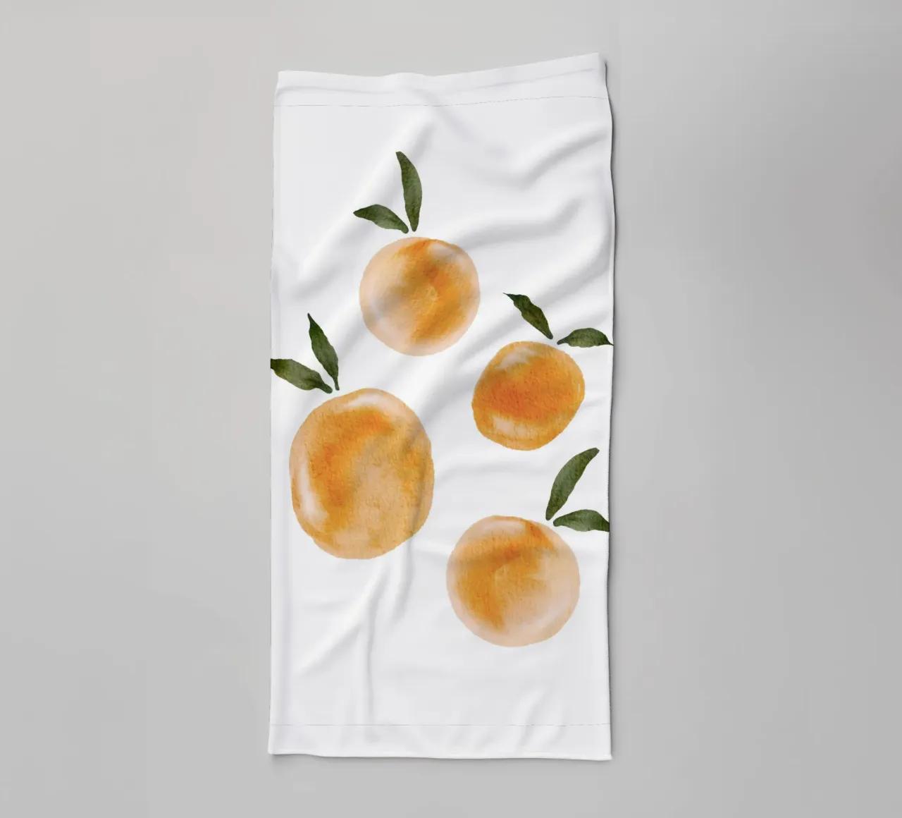 Orange pattern towel by Melloi Art Print