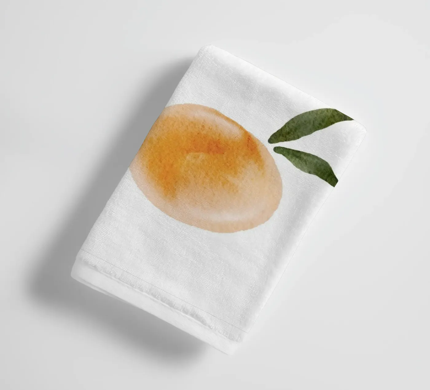 Orange pattern towel by Melloi Art Print