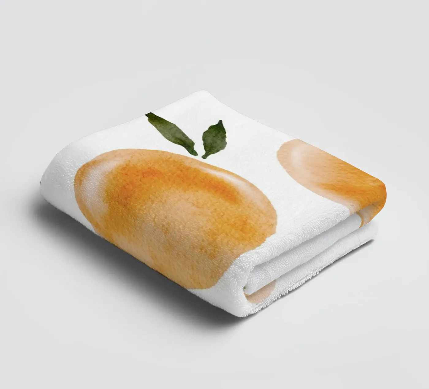 Orange pattern towel by Melloi Art Print