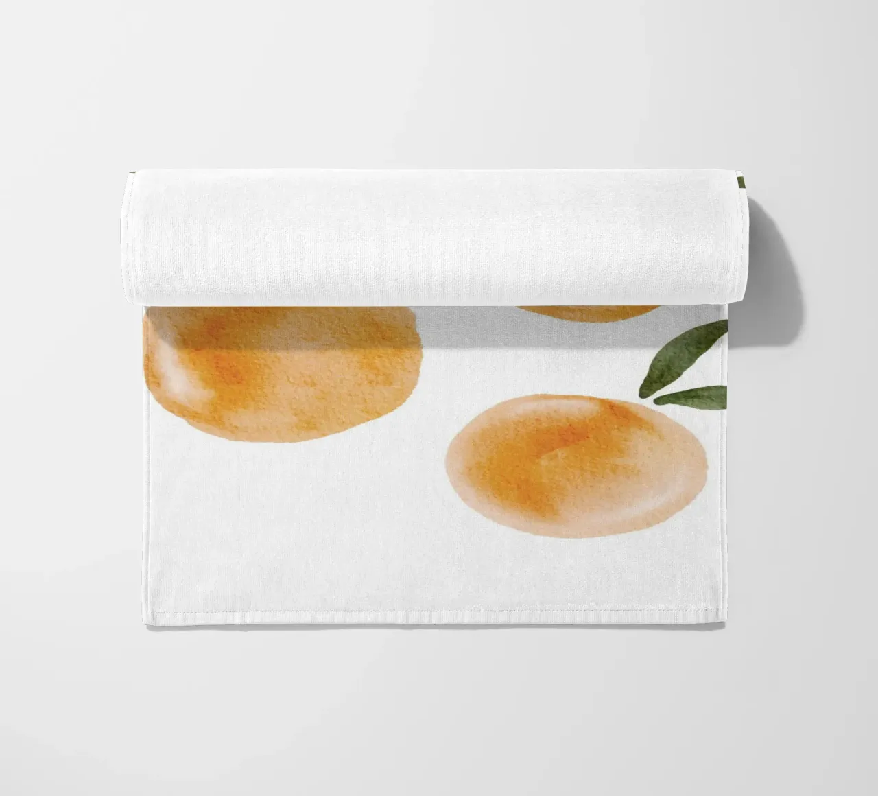 Oranges Pattern Strandtuch von Melloi Art Print