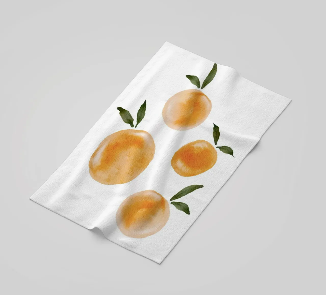 Oranges Pattern Strandtuch von Melloi Art Print