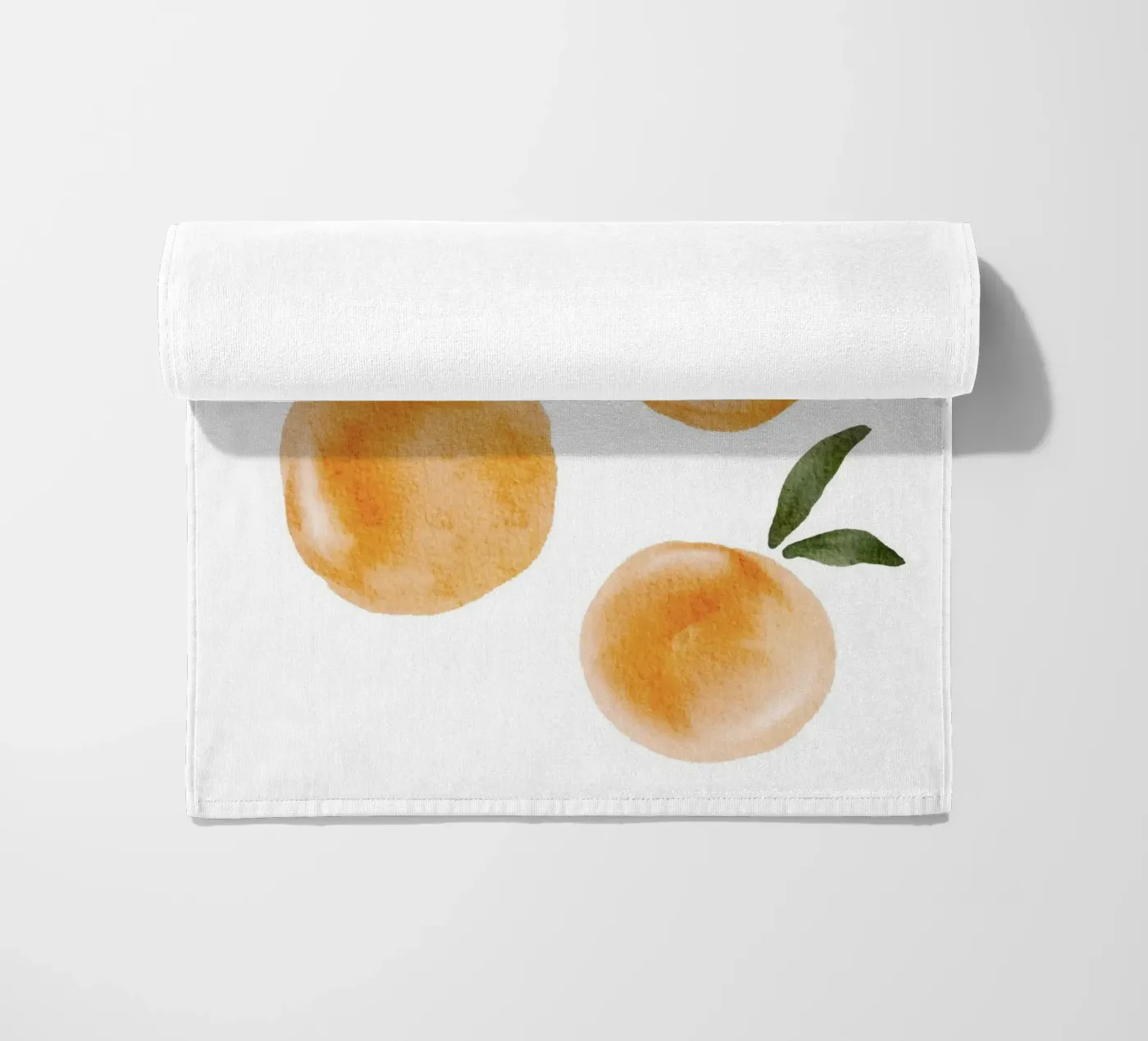 Orange pattern beach towel by Melloi Art Print