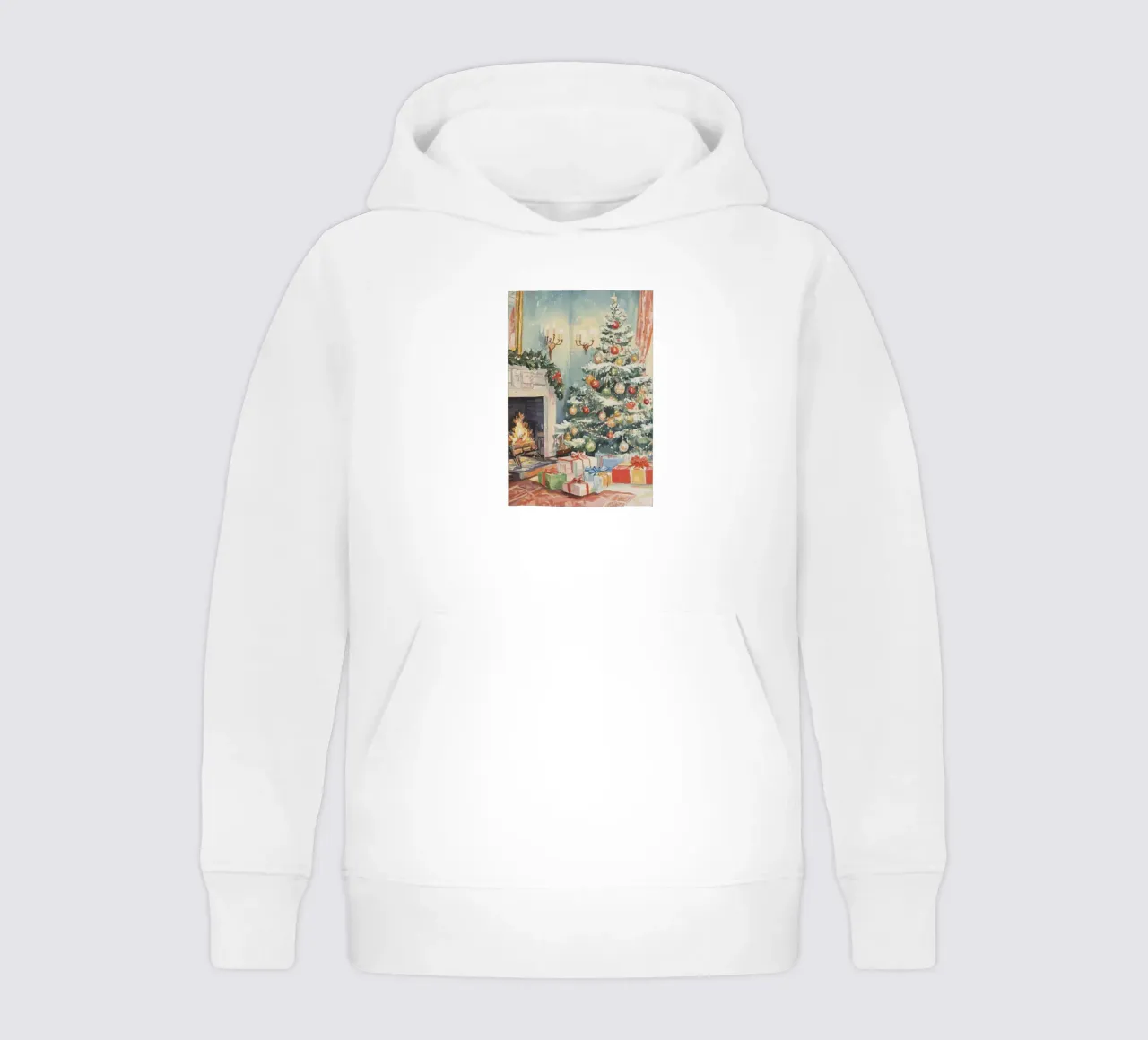Natale classico felpa bambino con cappuccio da Melloi Art Print