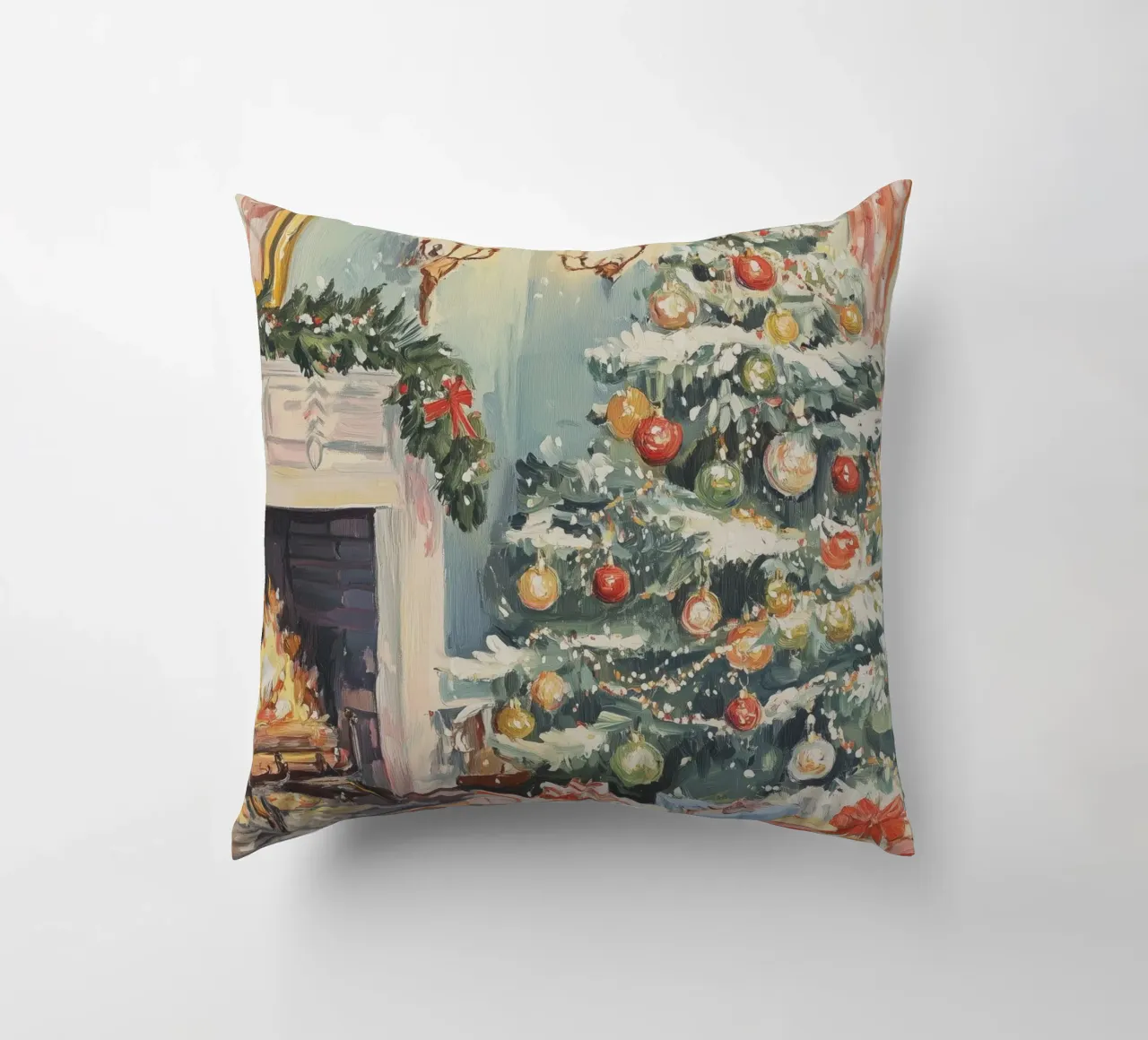 Natale classico cuscino da Melloi Art Print