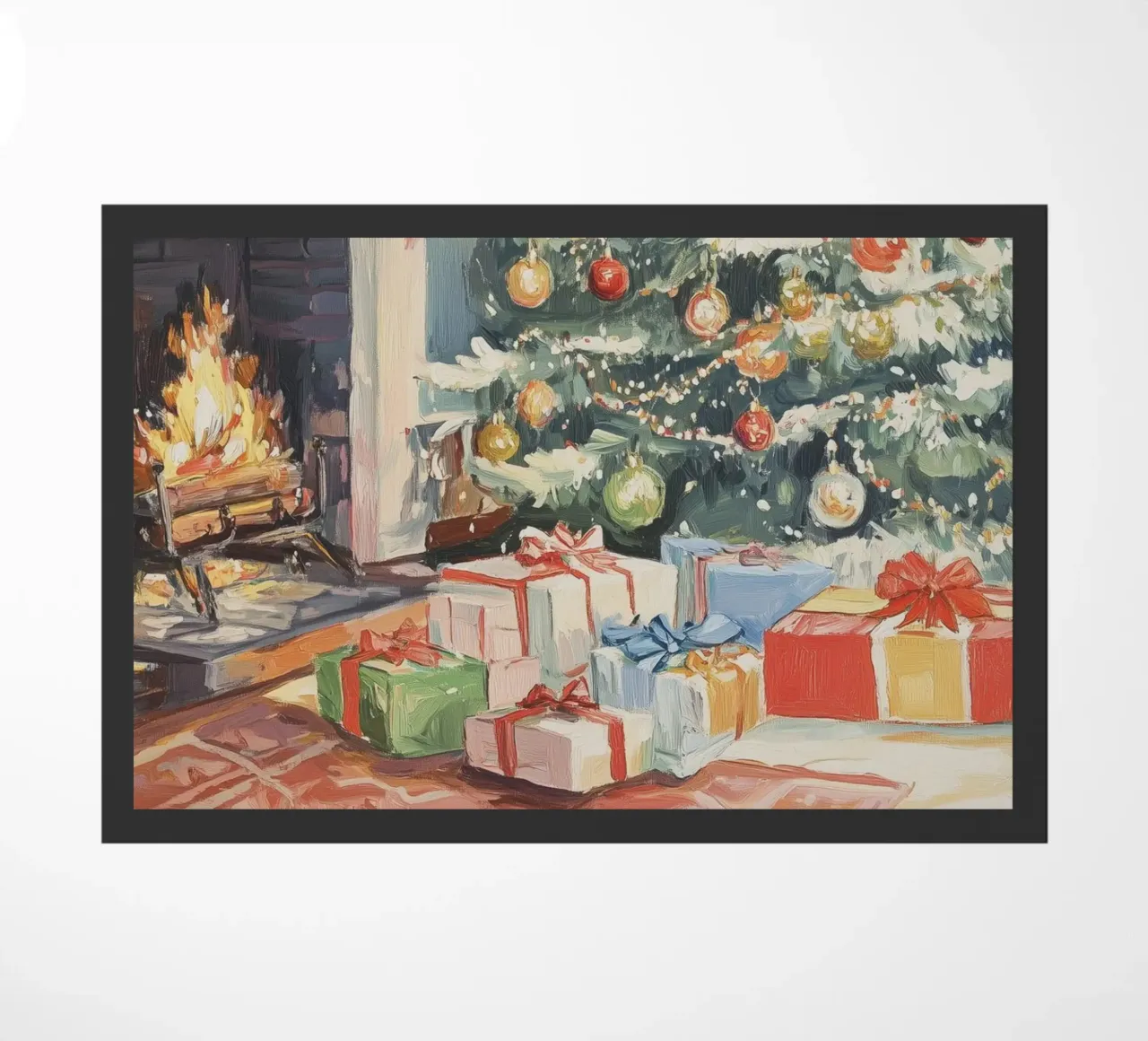 Natale classico zerbino da Melloi Art Print