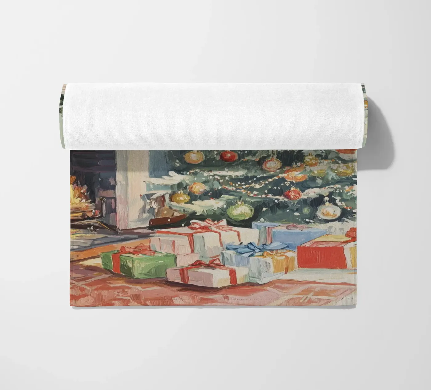 Natale classico telo mare da Melloi Art Print