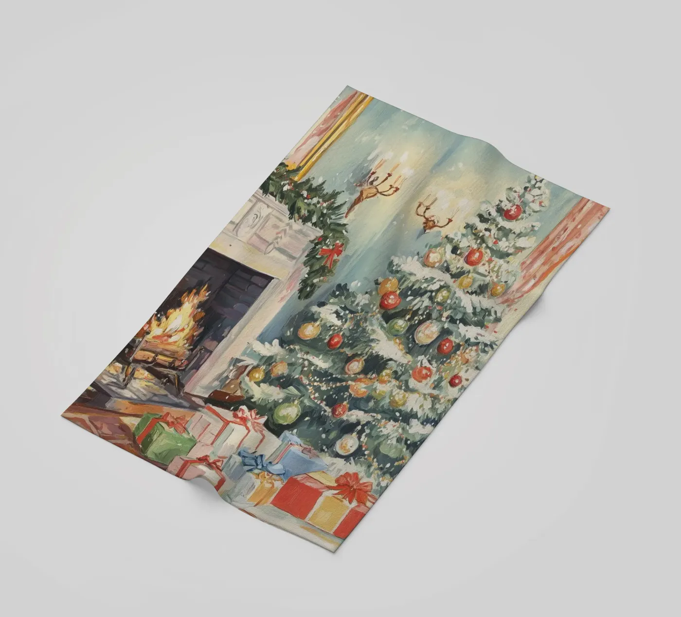 Natale classico telo mare da Melloi Art Print