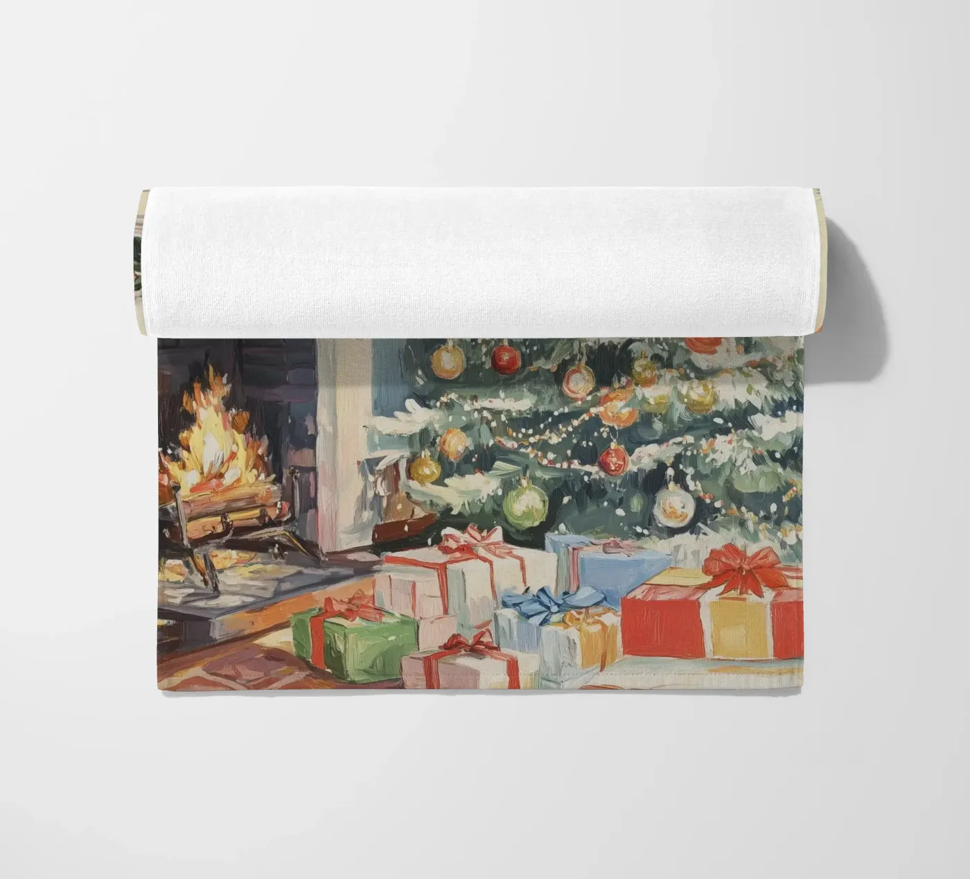 Natale classico telo mare da Melloi Art Print