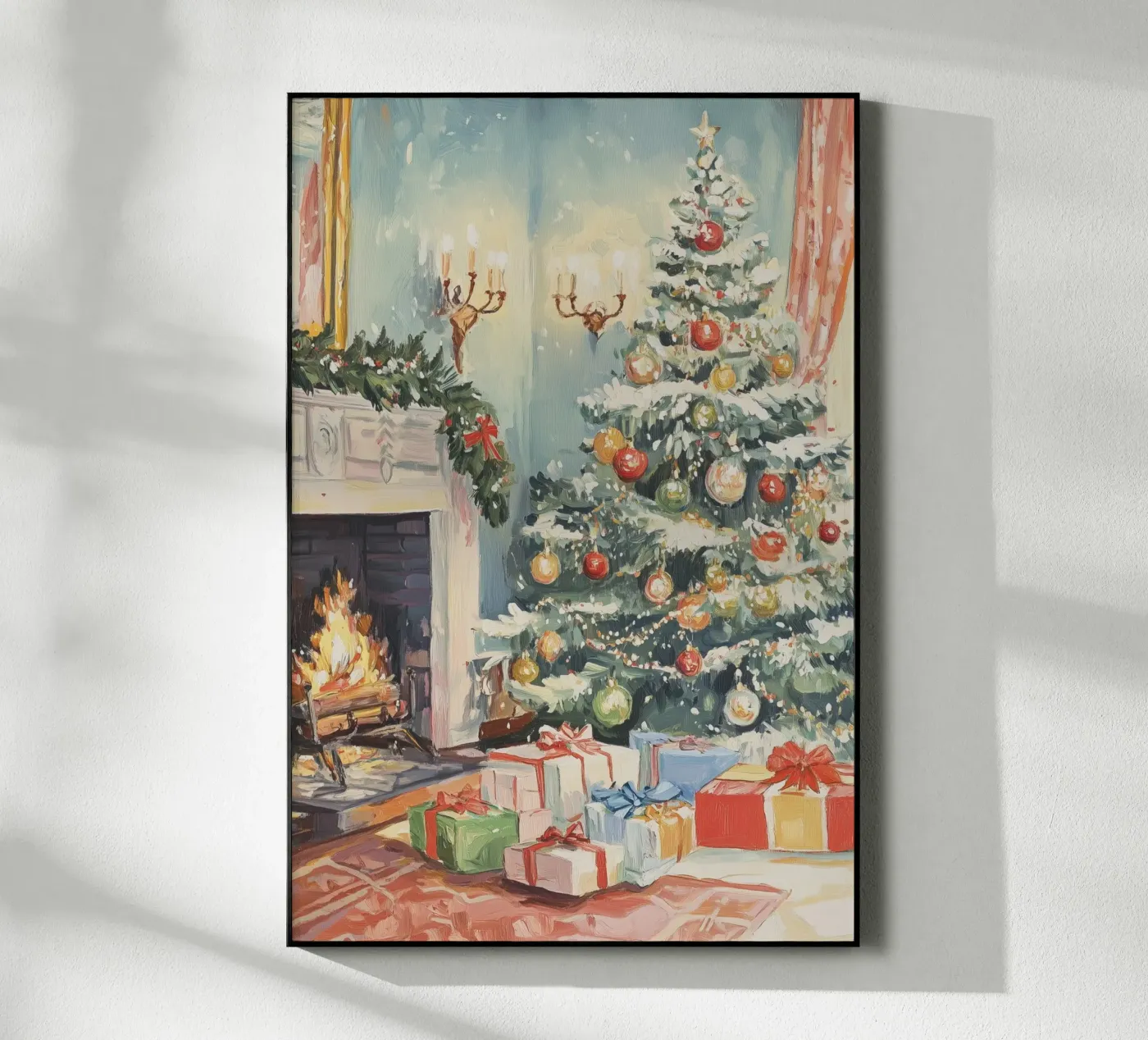 Natale classico plexiglass da Melloi Art Print