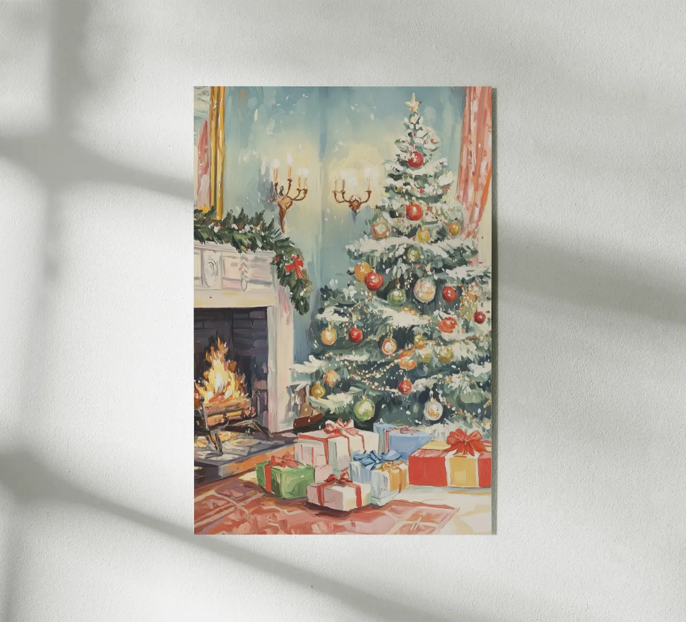 Natale classico plexiglass da Melloi Art Print