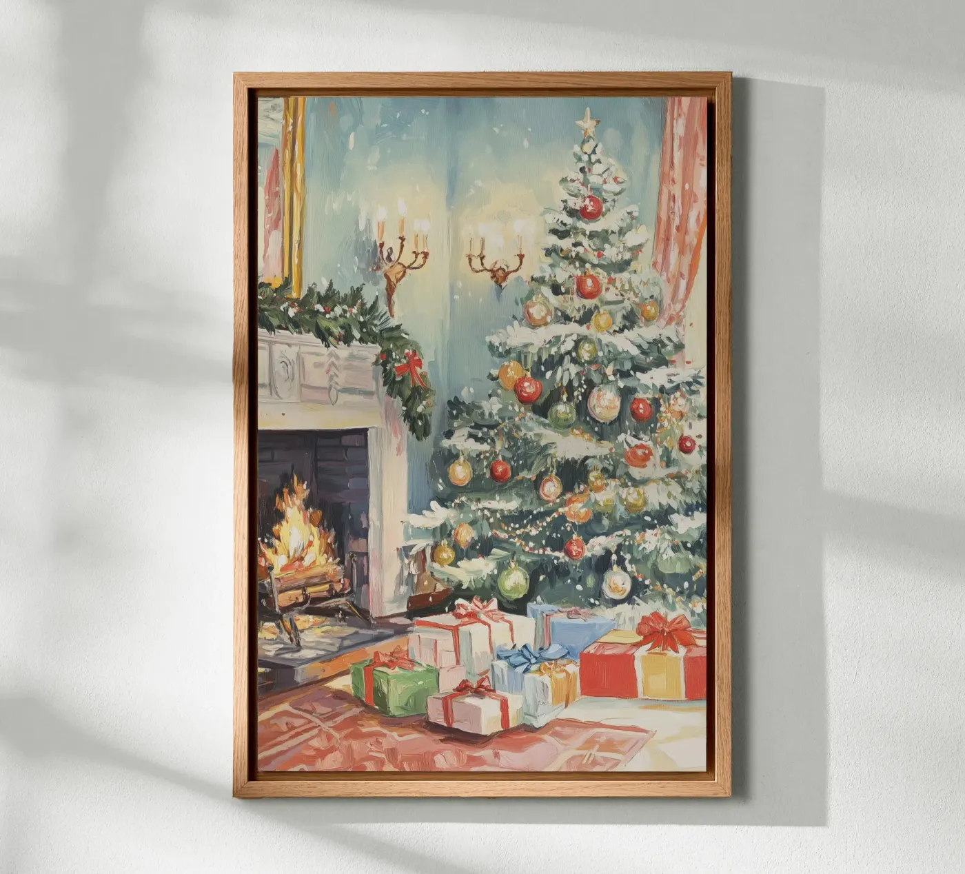 Natale classico tela da Melloi Art Print