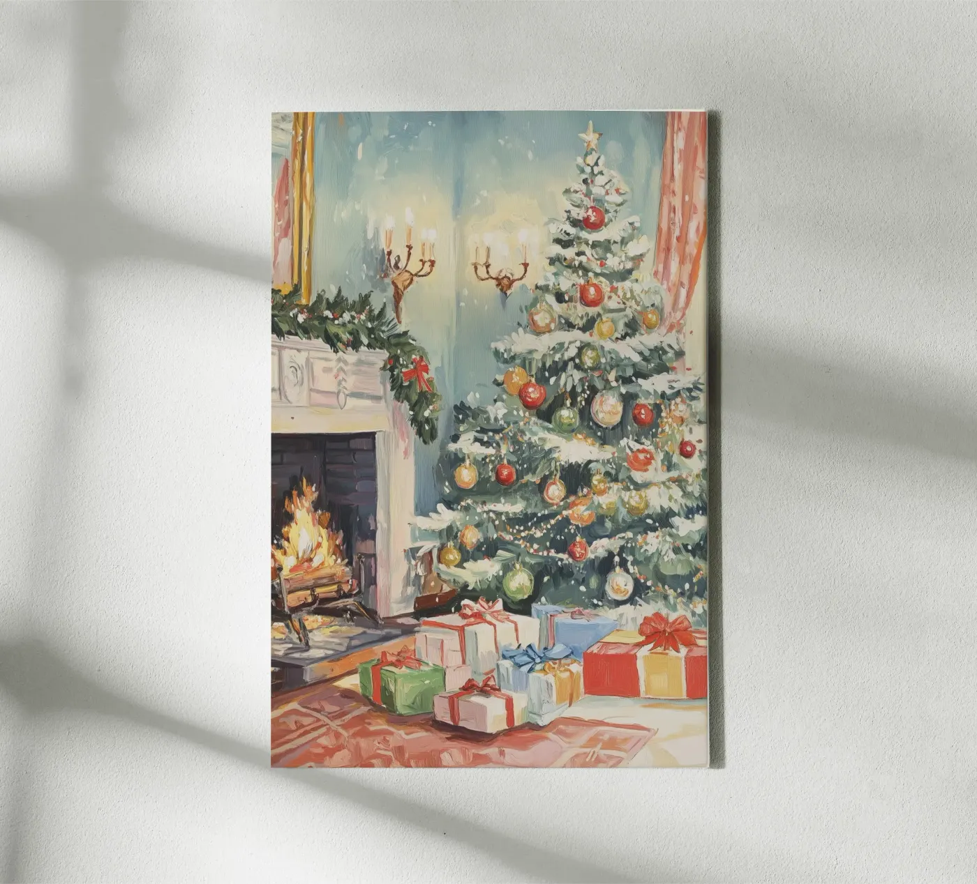 Natale classico tela da Melloi Art Print