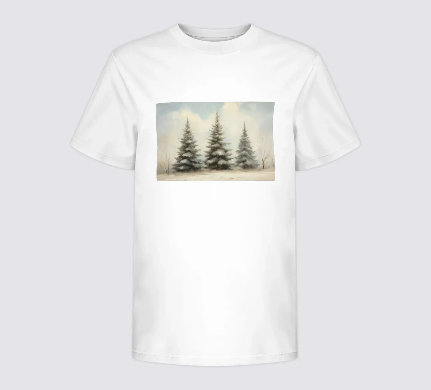 Dennenbomen kinder t-shirt van Melloi Art Print