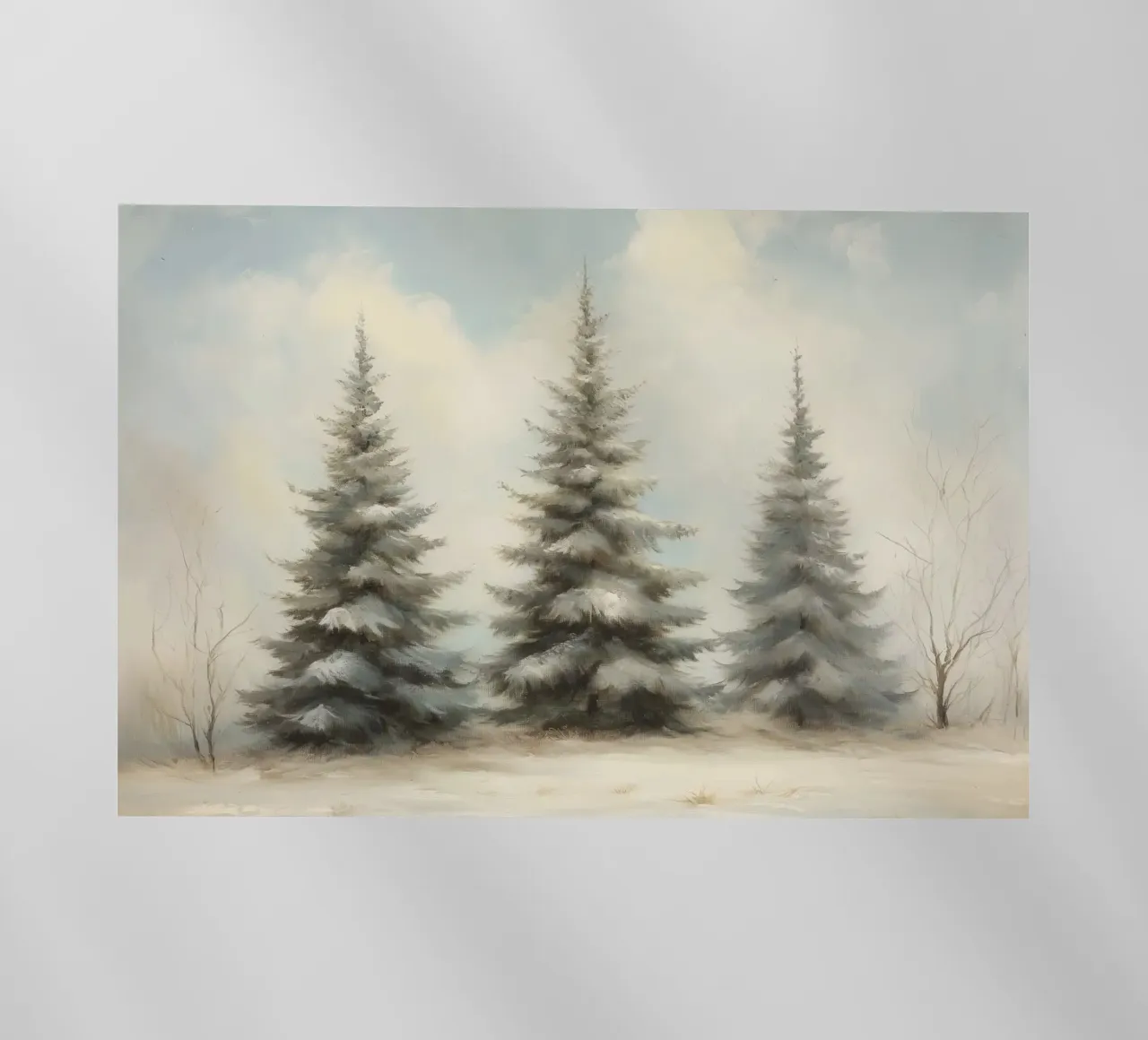 Pine Trees pellicola backlit da Melloi Art Print