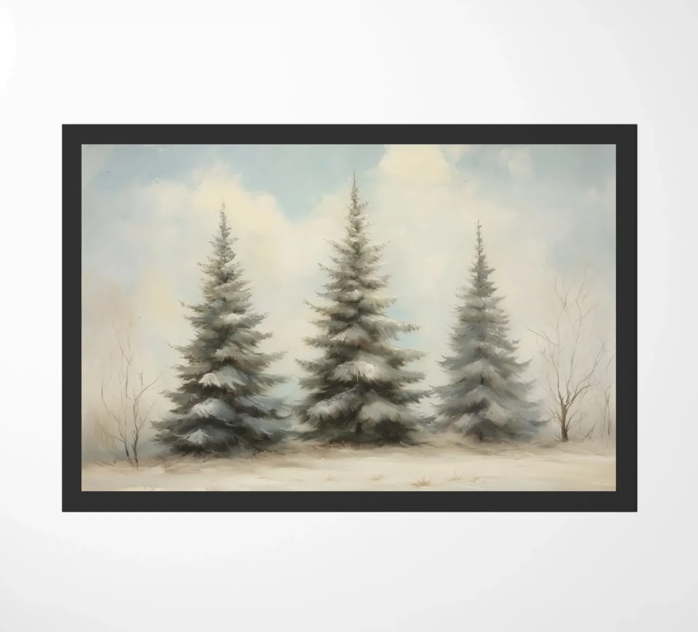 Pine Trees paillasson de Melloi Art Print