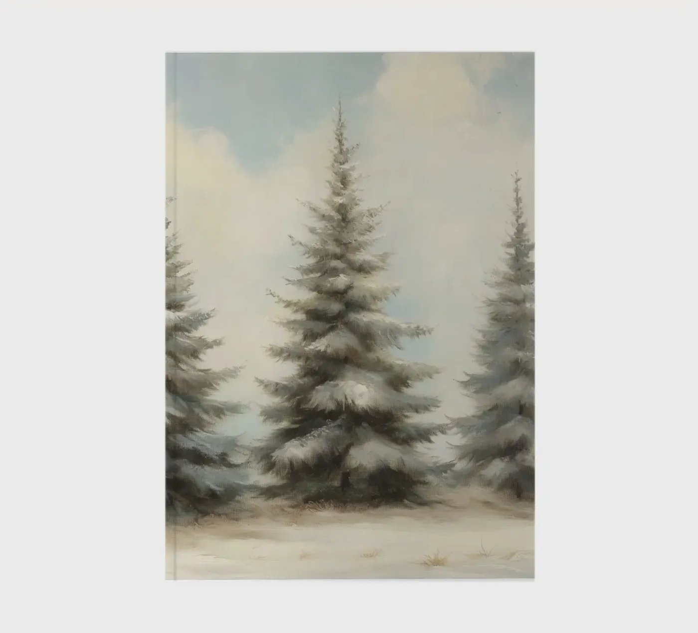 Pine Trees notebook by Melloi Art Print