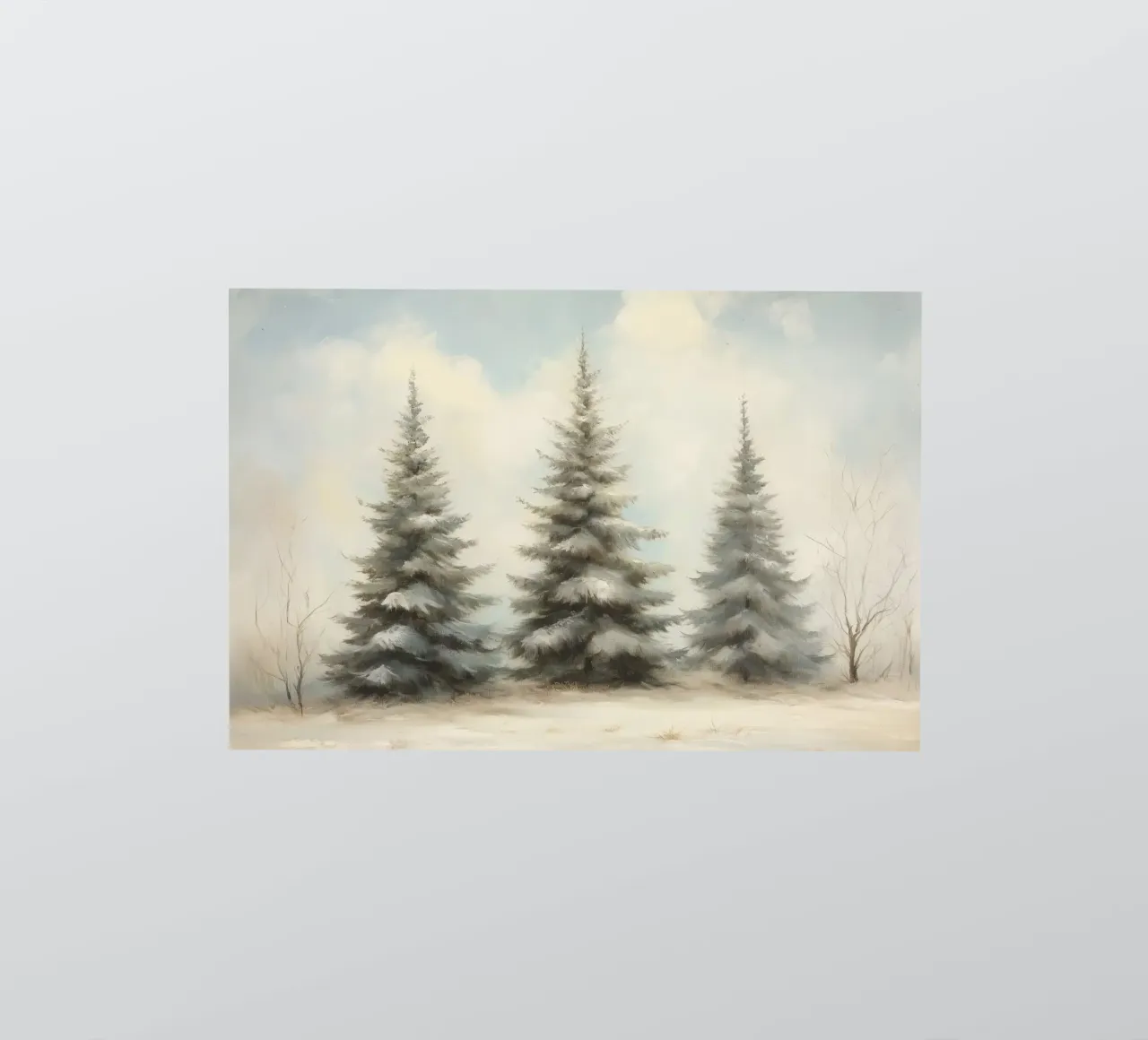 Pine Trees sticker by Melloi Art Print