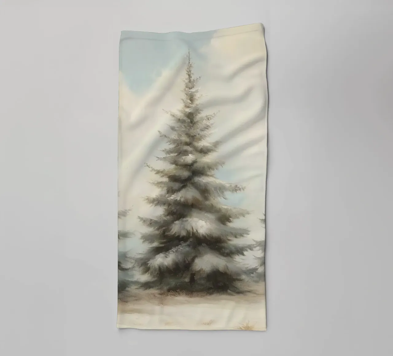 Pine Trees towel by Melloi Art Print