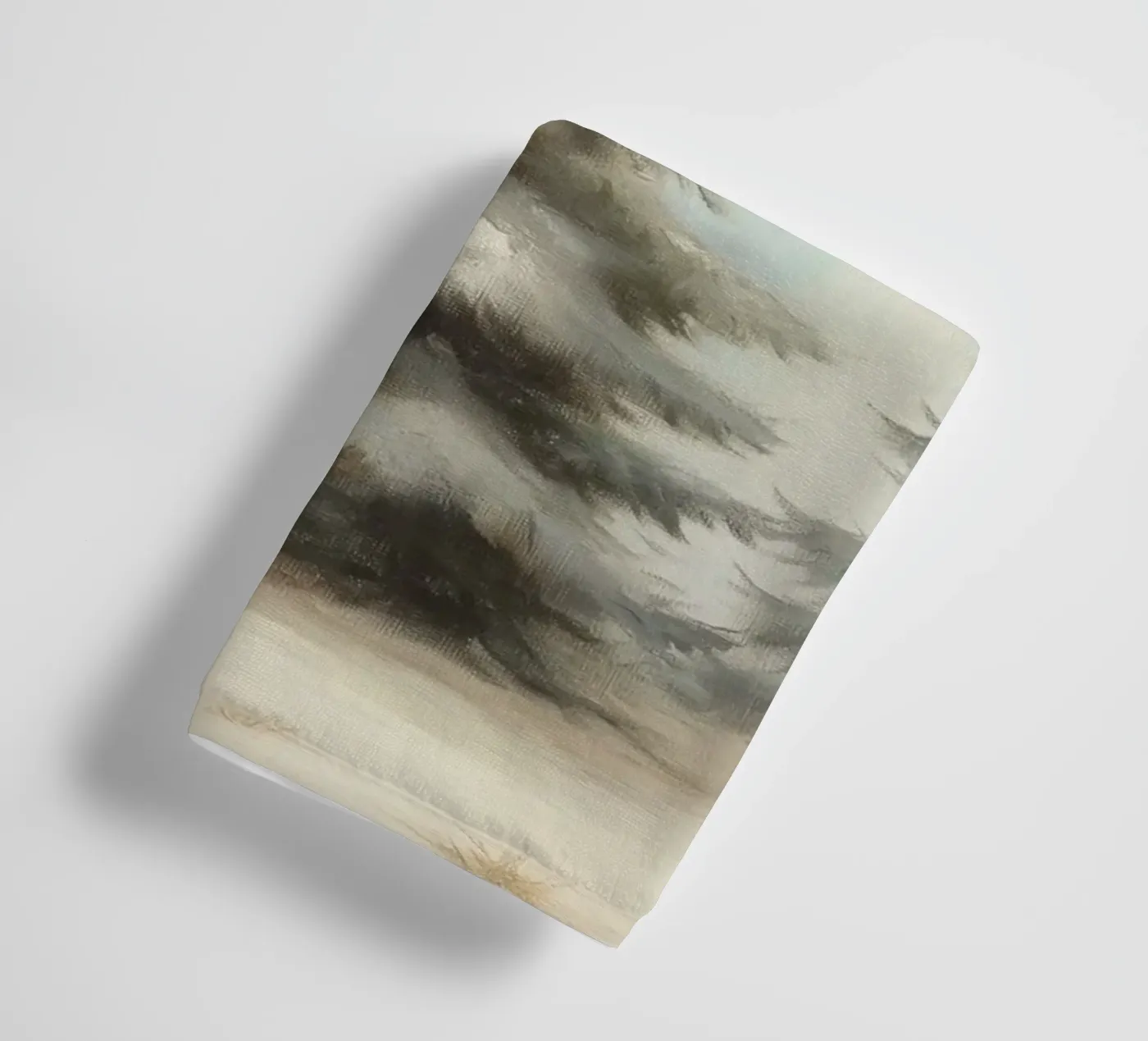 Alberi di pino asciugamano da bagno da Melloi Art Print