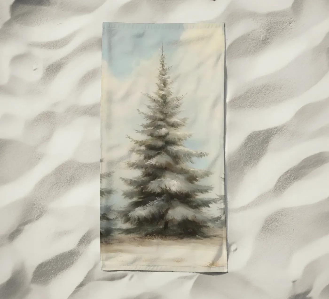 Pine Trees strandhanddoek van Melloi Art Print