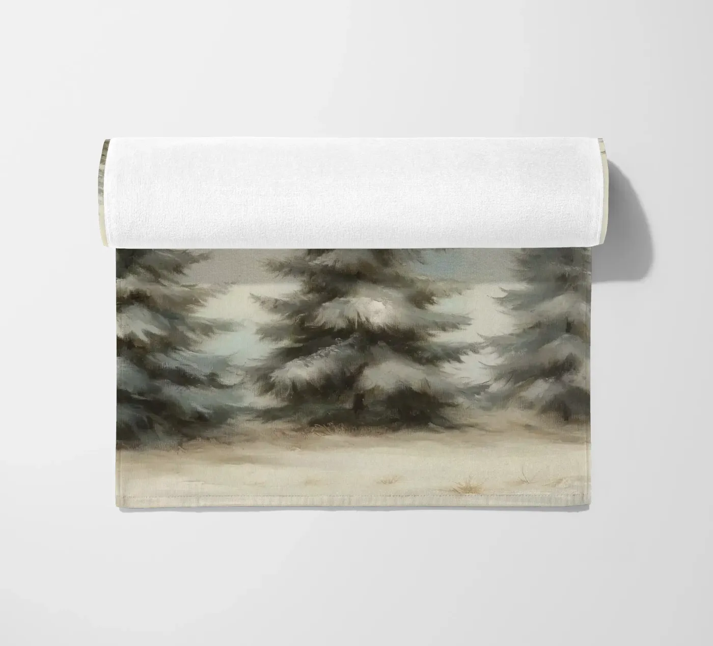 Pine Trees strandhanddoek van Melloi Art Print