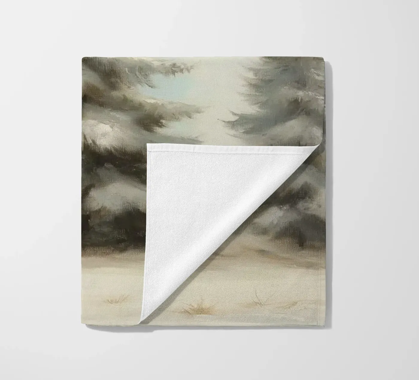 Pine Trees strandhanddoek van Melloi Art Print