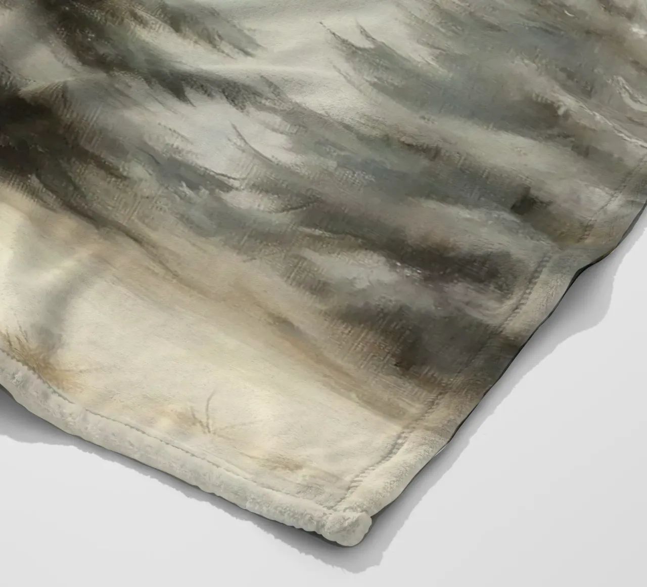 Pine Trees fleece blanket by Melloi Art Print