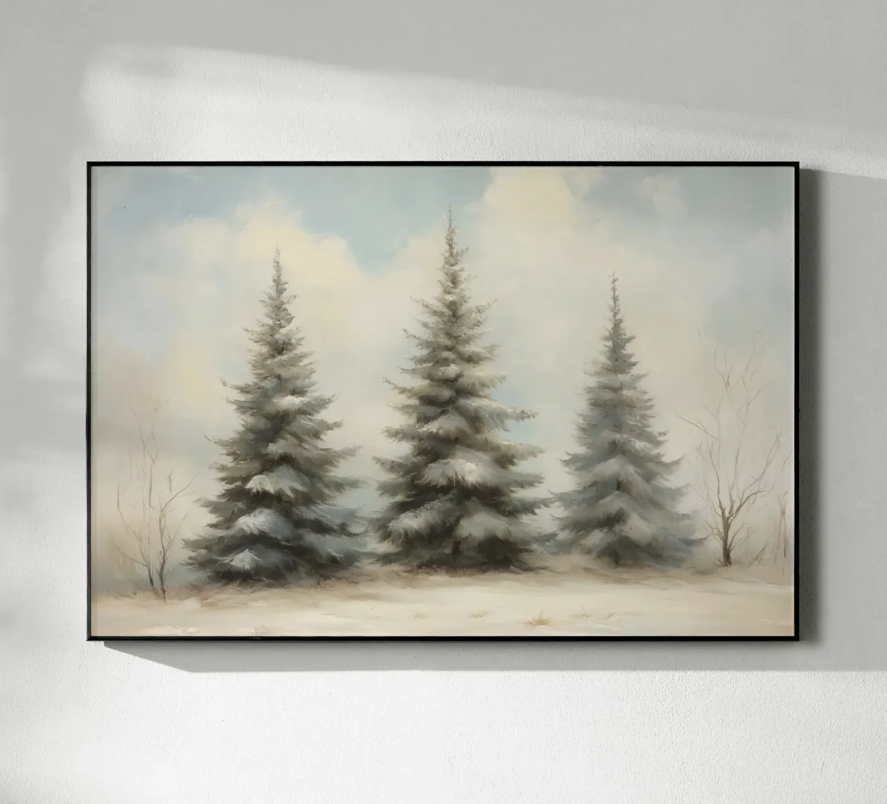 Pine Trees plexiglas de Melloi Art Print