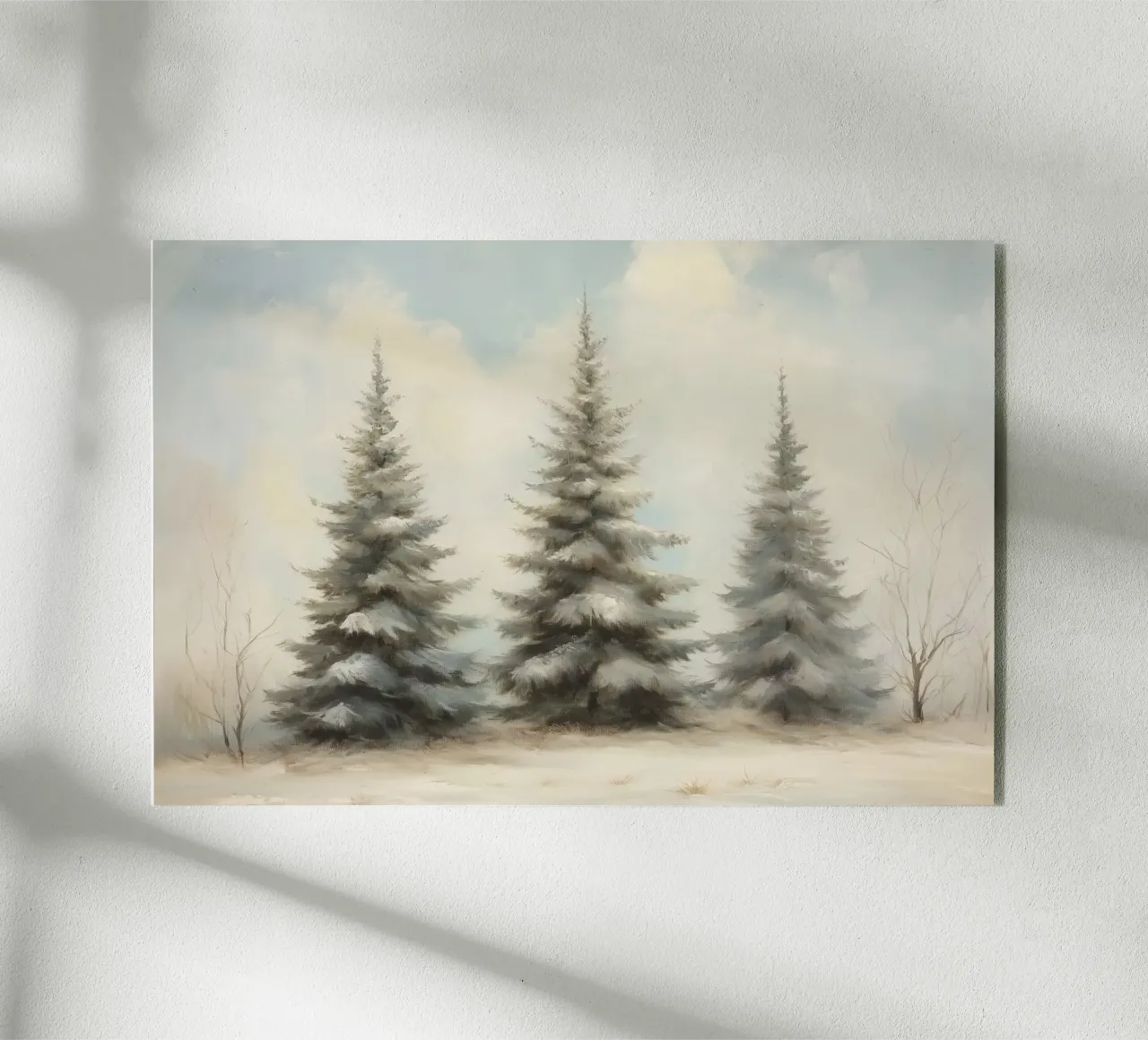 Pine Trees plexiglas de Melloi Art Print