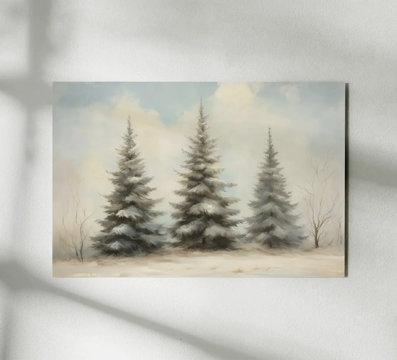 Pine Trees forex plate by Melloi Art Print