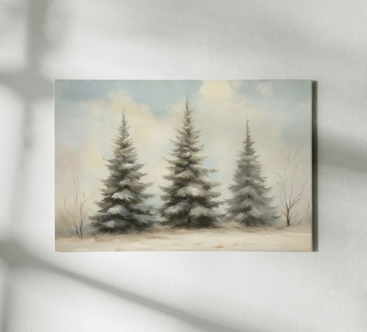 Pine Trees Leinwand von Melloi Art Print