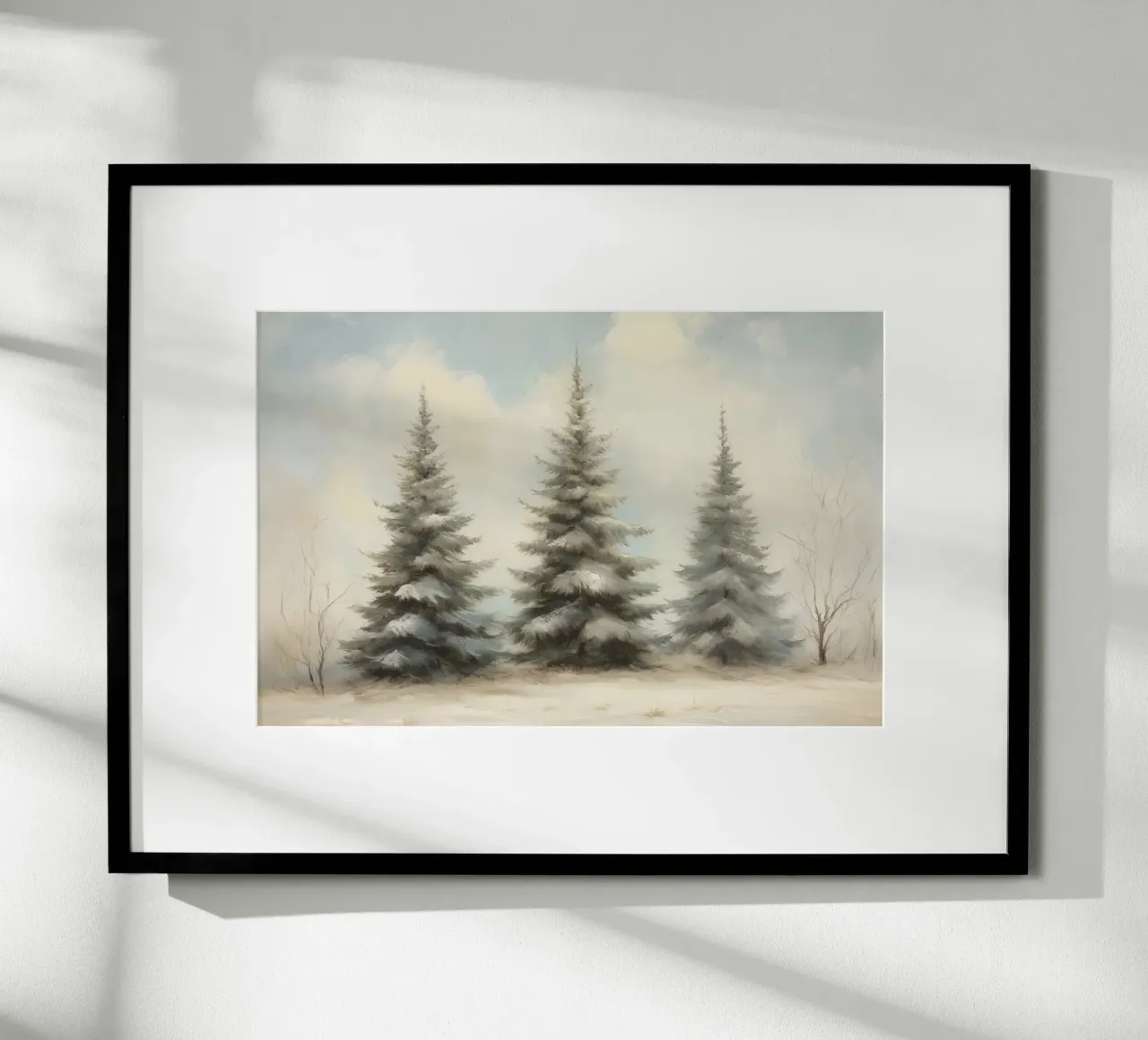 Pine Trees poster by Melloi Art Print