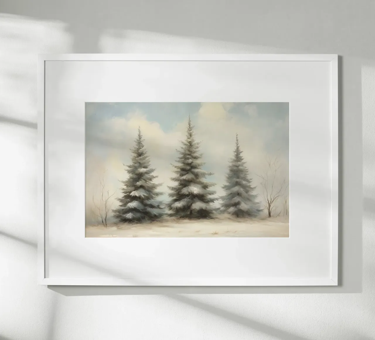 Pine Trees poster by Melloi Art Print