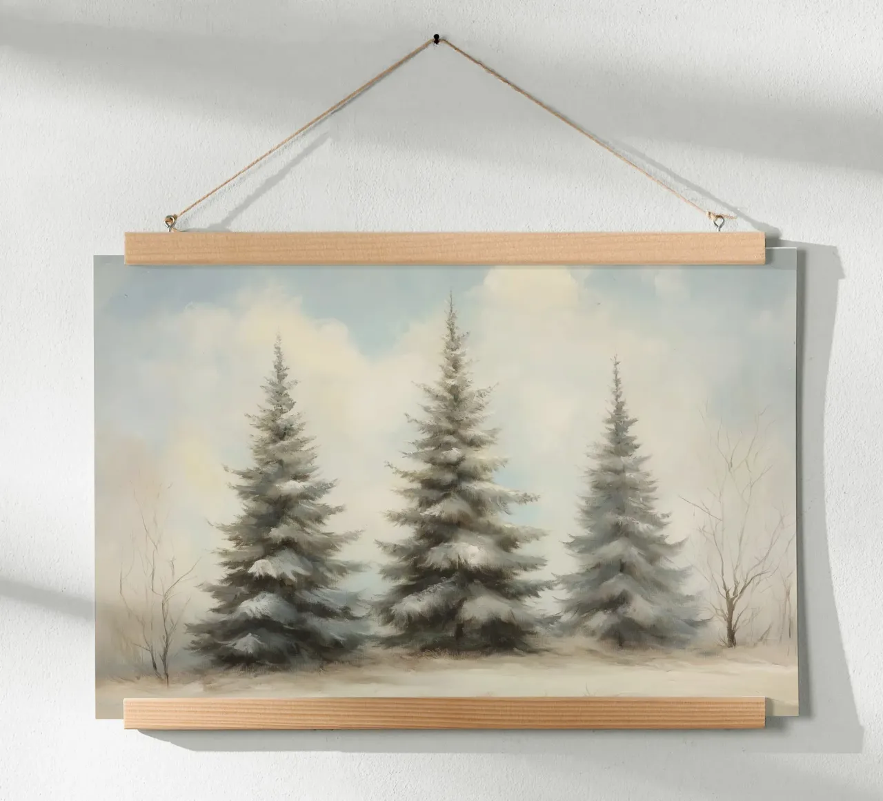 Pine Trees poster by Melloi Art Print