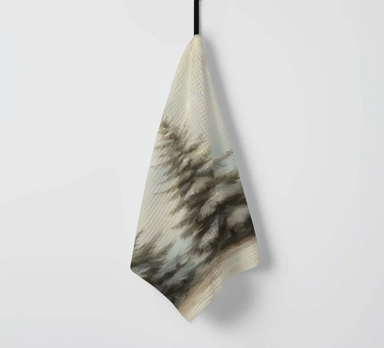 Alberi di pino canovaccio da cucina da Melloi Art Print