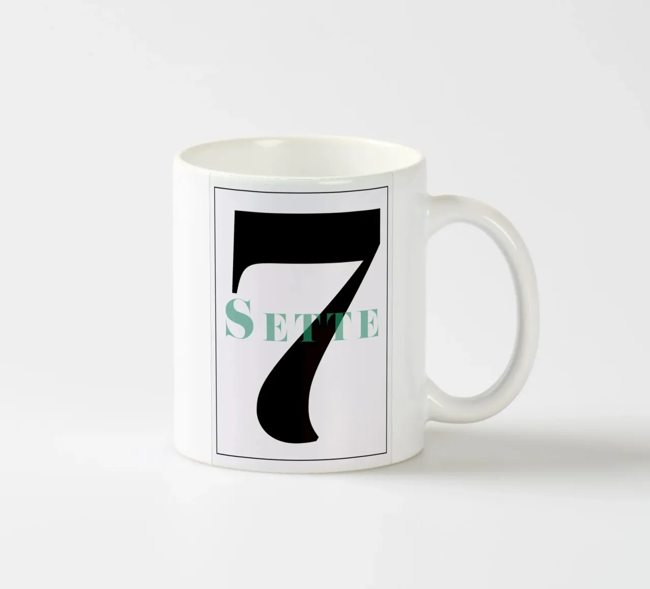 Numero 7 tazza in ceramica da In Full Color
